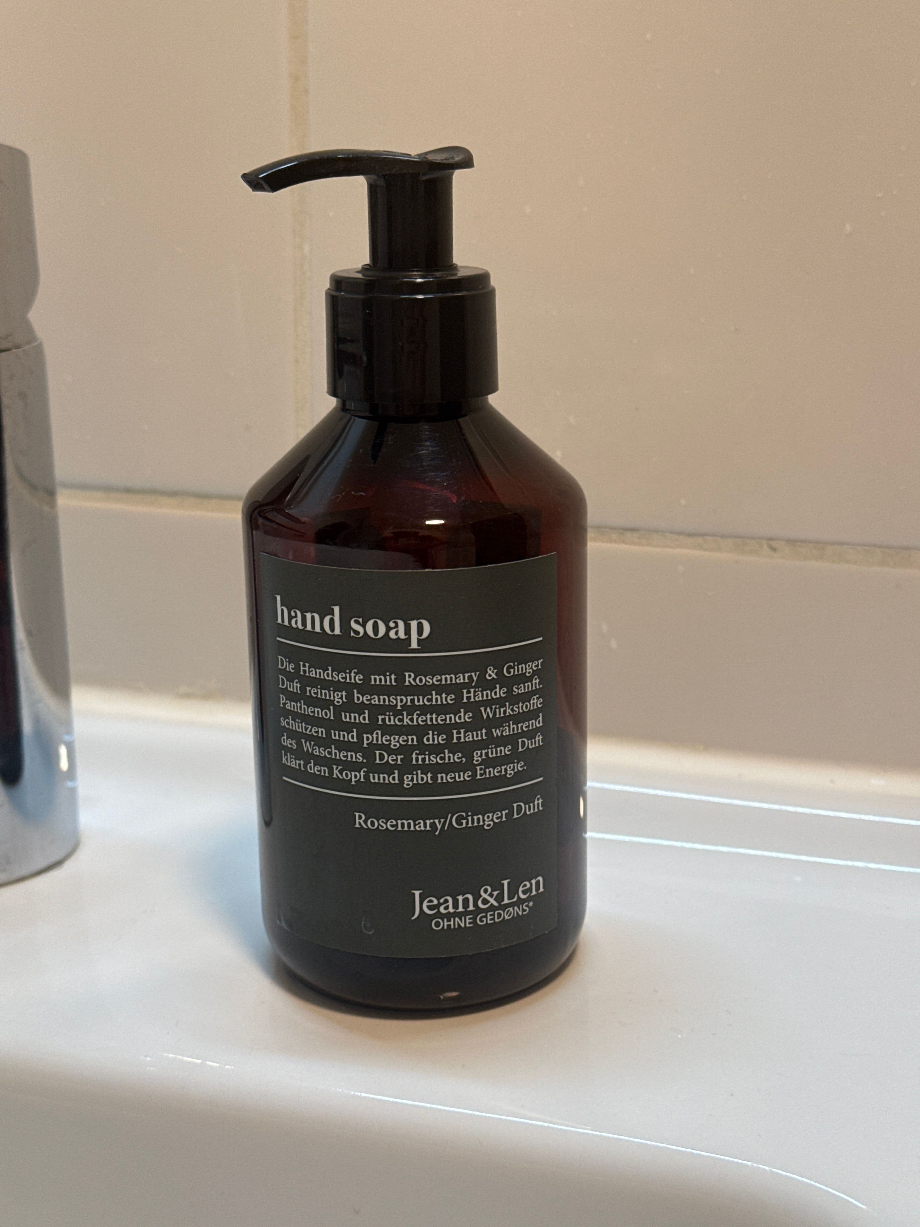 Jean & Len Hand & Body Wash Rosemary und Ginger, ohne Parabene, 500 ml